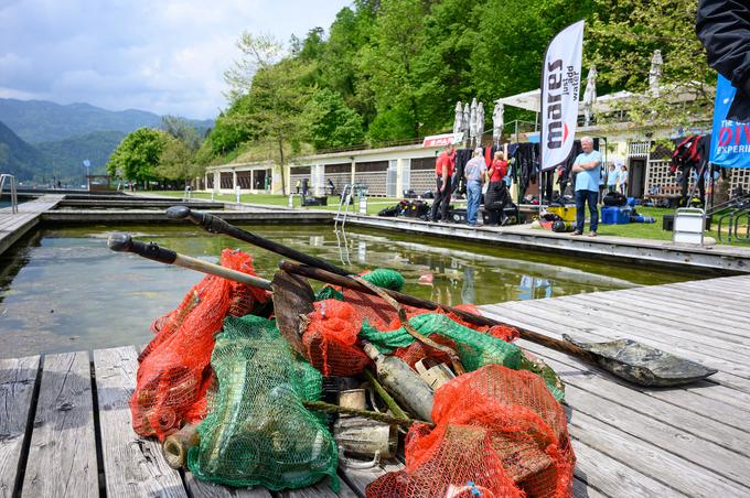 Bled, čistilna akcija, blejsko jezero, potapljači | Foto: Spar