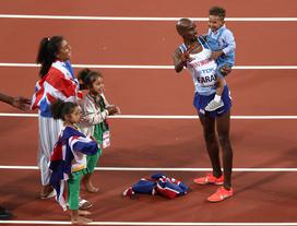 Mo Farah z družino London 2017