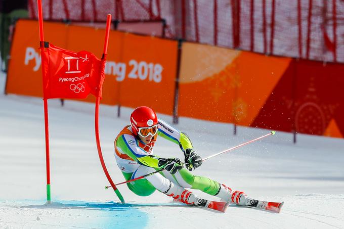 Žan Kranjec je v veleslalomu zasedel četrto mesto. | Foto: Stanko Gruden, STA