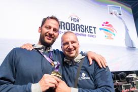 Sprejem košarkarjev EuroBasket 2017 Kongresni trg