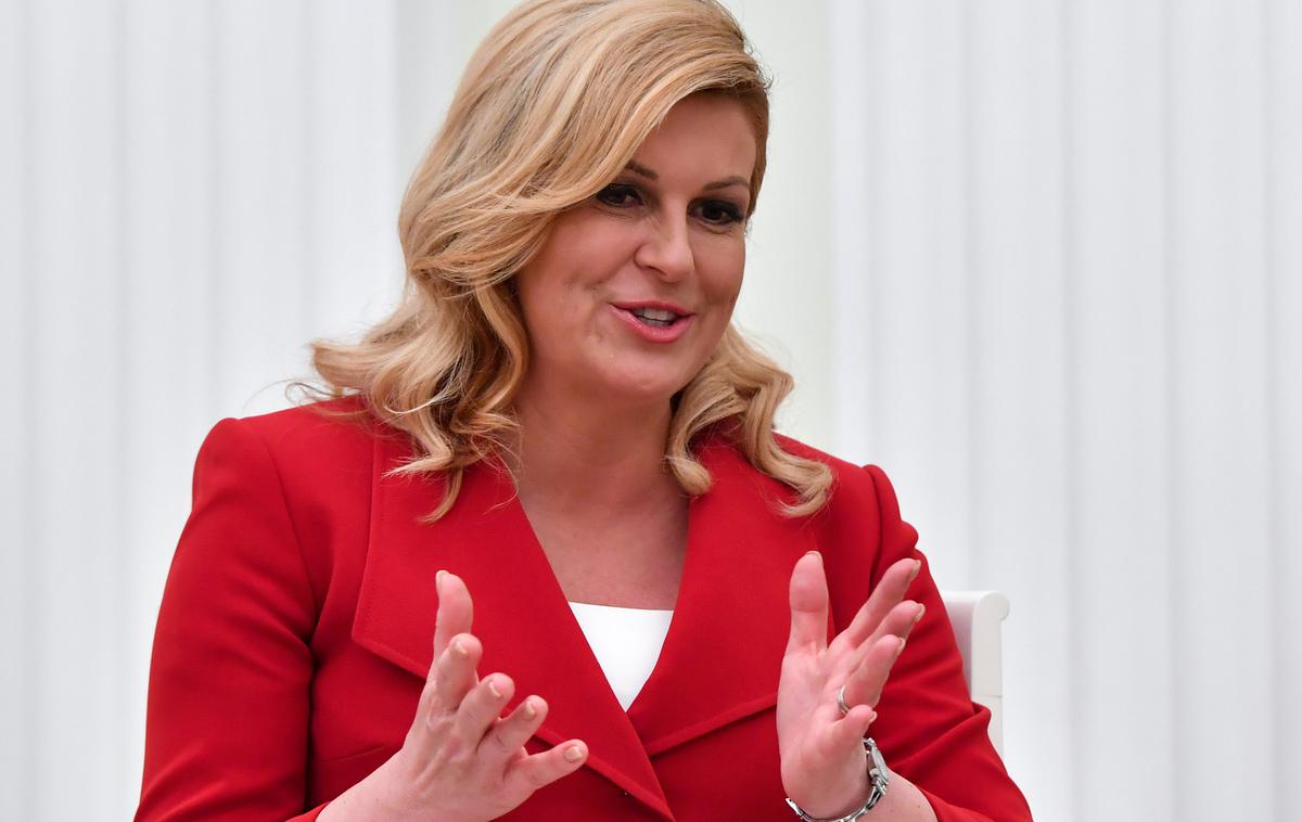 Kolinda Grabar-Kitarović | Hrvaška predsednica Kolinda Grabar-Kitarović je ponovila, da Hrvaška v primeru arbitražnega spora s Slovenijo vztraja pri dvostranskem dogovoru. | Foto Reuters