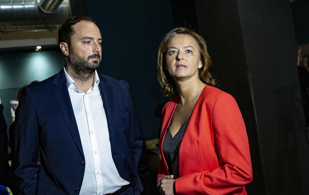 Klemen Žibert, Volitve za predsednika SD | Inštitut 1. maj sta leta 2022 ustanovila predsednica SD Tanja Fajon in danes nekdanji glavni tajnik SD Klemen Žibert. | Foto Ana Kovač