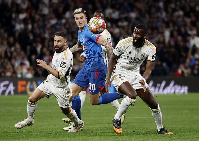 Benjaminu Šešku se je uresničila otroška želja. Zaigral je na stadionu Santiago Bernabeu, ki pa ga je zapuščal slabe volje. | Foto: Reuters