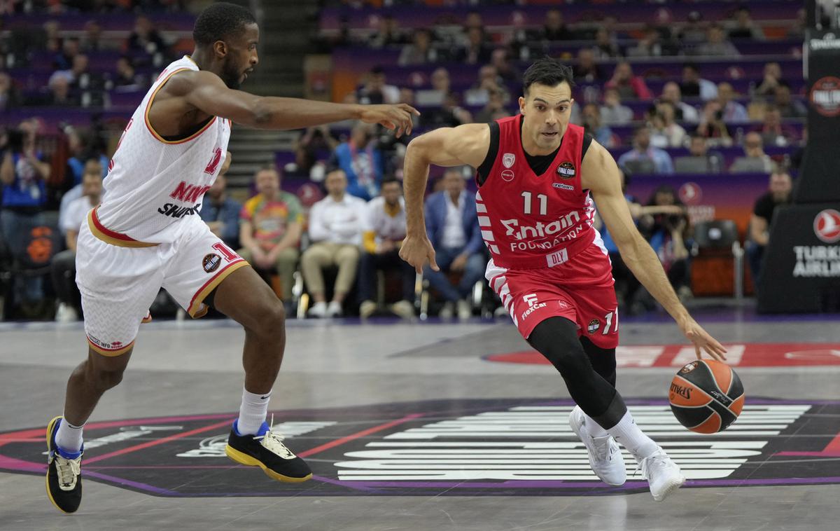 evroliga polfinale Olympiacos Monaco Kostas Sloukas | Kostas Sloukas in soigralci so si priigrali finale proti Realu Madridu. | Foto Reuters