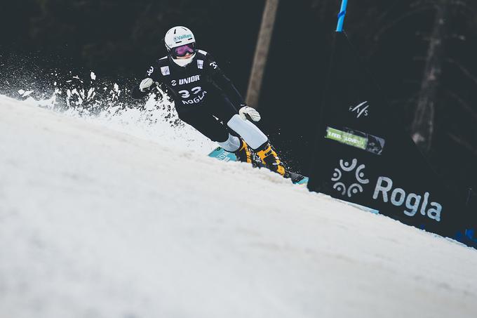 Zadnjo paralelno veleslalomsko tekmo v tej sezoni je končala na 17. mestu. Do preboja v izločilne boje najboljših 16 jo je ločilo zgolj šest stotink sekunde.   | Foto: Grega Valančič/Sportida