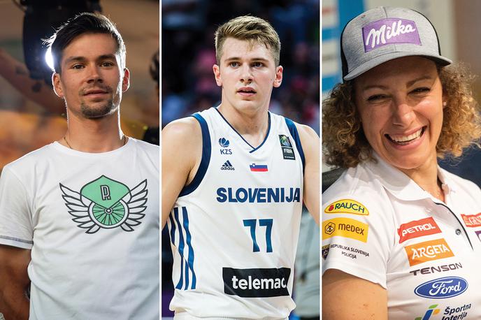 Primož Roglič. Luka Dončić. Ilka Štuhec. | Foto Sportida