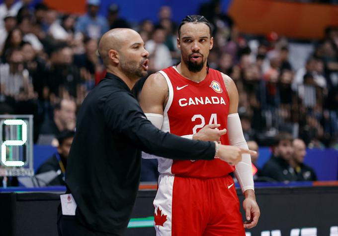 Španski strateg Jordi Fernandez kot selektor Kanade odlično pozna varovance, saj večino pozna iz lige NBA. To velja tudi za člana Houston Rockets Dillona Brooksa. | Foto: Reuters