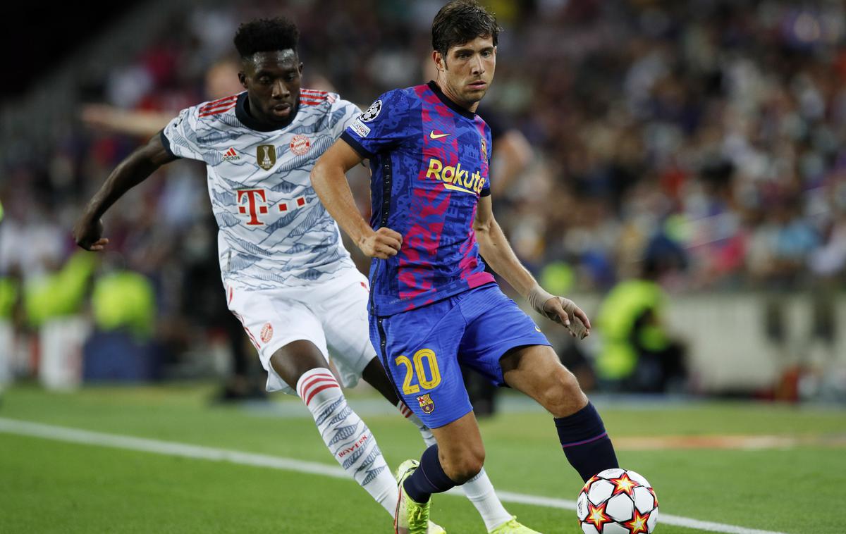 Barcelona : Bayern München, Sergi Roberto | Sergi Roberto je naslednji v vrsti nogometašev Barcelone, ki bo zaradi zdravstvenih težav dlje časa odstoten iz igrišč. | Foto Reuters