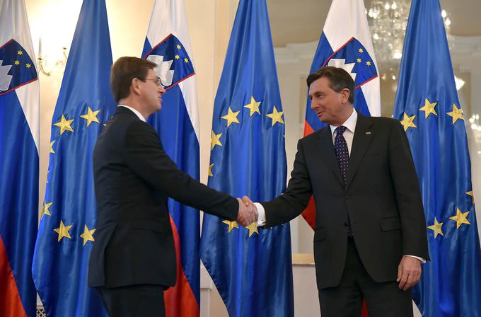 Miro Cerar in Borut Pahor | Foto: Bobo