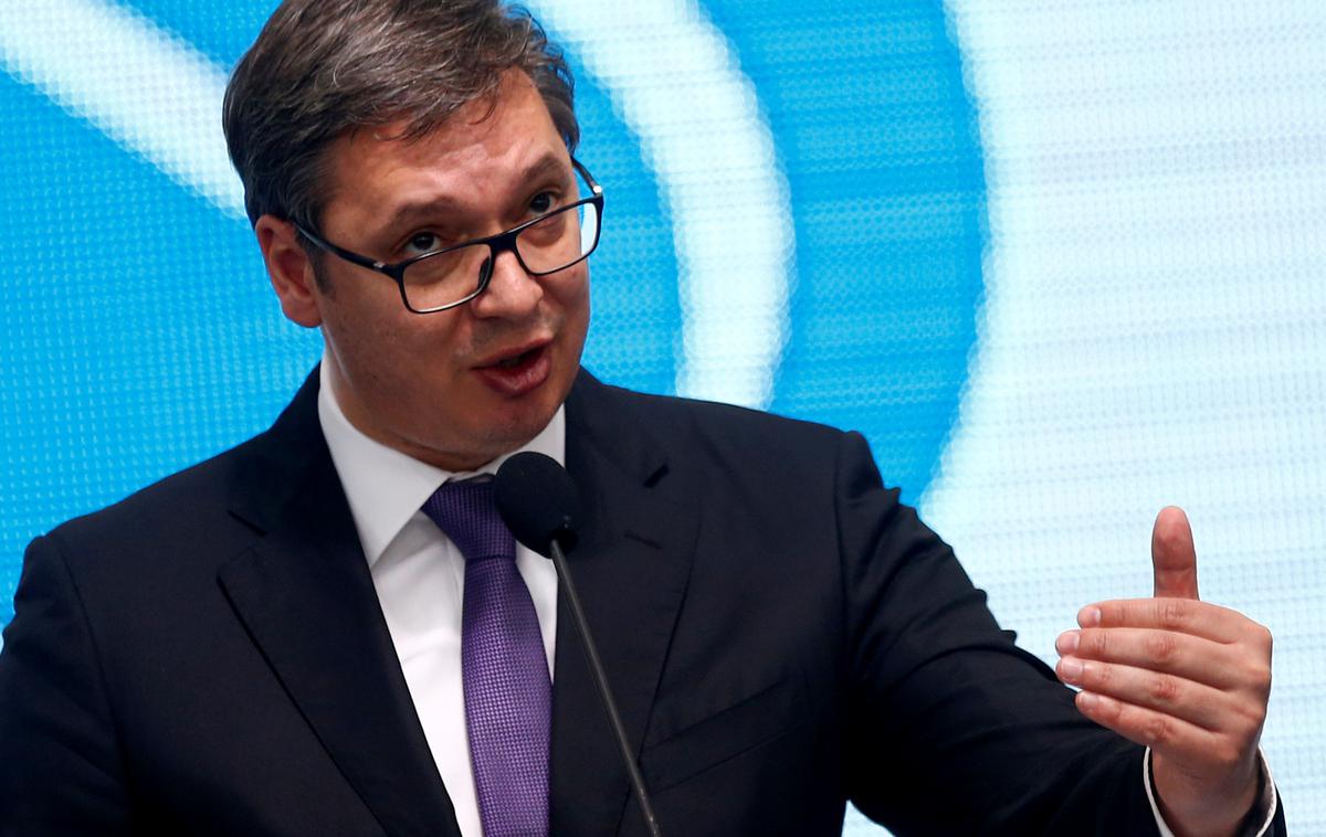 Aleksandar Vučić | Srbski predsednik Aleksandar Vučić je danes poudaril, da bi oblikovanje kosovske vojske lahko ogrozilo mir in stabilnost na Kosovu. | Foto Reuters