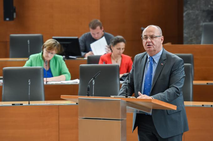 Najbolj zgovoren v zadnjem sklicu državnega zbora je bil poslanec NSi Jožef Horvat. Govoril je desetkrat več od najbolj molčečih. | Foto: STA ,