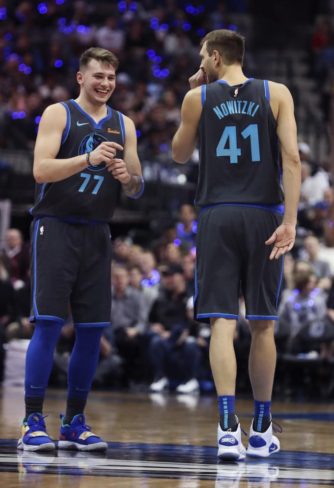 Nowitzki je na tekmi All Star nastopil že 13-krat, Dončić pa bi, če bi 17. februarja zaigral v Charlottu, postal drugi Slovenec. Lani je na tekmi vseh zvezd nastopil Goran Dragić. | Foto: Reuters