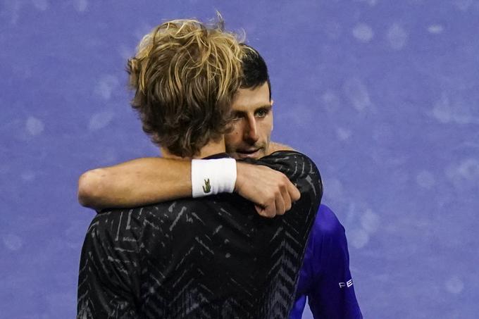 Novak Đoković in Aleksander Zverev po dvoboju | Foto: Guliverimage/Vladimir Fedorenko