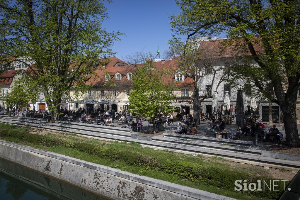 Odprtje gostinskih teras v Ljubljani