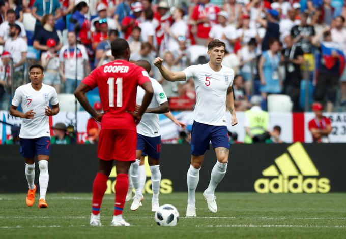 Z glavo sta mrežo največkrat zatresla Anglež John Stones in Kolumbijec Yerry Mina. Dosegla sta dva gola. | Foto: Reuters