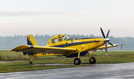 Poškodovani air tractor na popravilo v Španijo