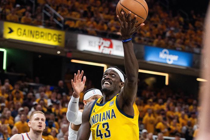 Indiana Pacers : New York Knicks Pascal Siakam | Pascal Siakam je ob zmagi Indiane dosege 25 točk in sedem skokov. | Foto Reuters