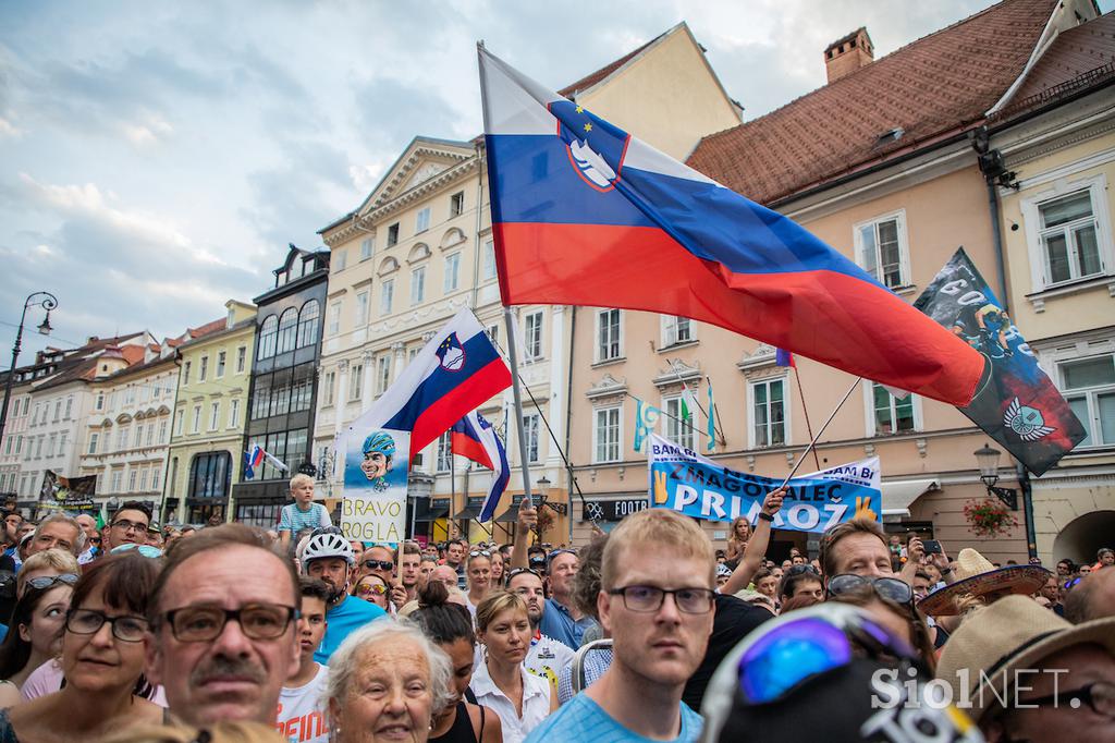 Sprejem za Primoža Rogliča Ljubljana