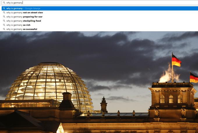 Zakaj Nemčije ni na Google Street View (Googlov ulični pogled)? Zakaj se Nemčija pripravlja na vojno? Zakaj Nemčija kopiči zaloge hrane? Zakaj je Nemčija ... tako bogata? ... tako uspešna? | Foto: 