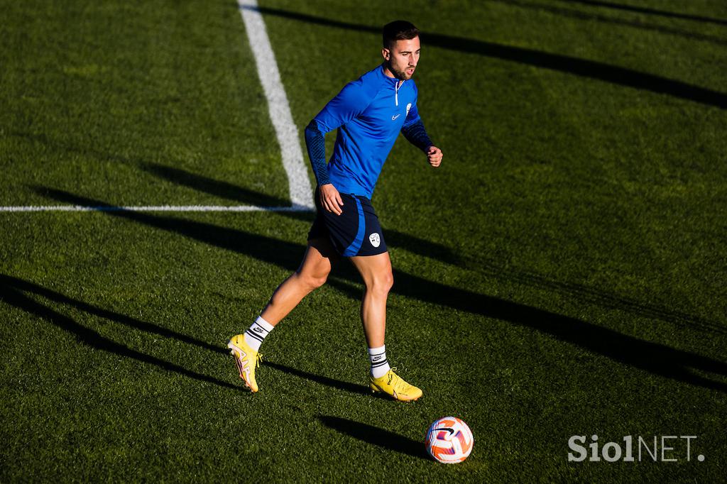 Slovenska nogometna reprezentanca trening