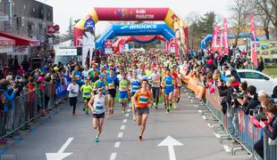 Kustec in mlada Zormanova zmagovalca malega kraškega maratona