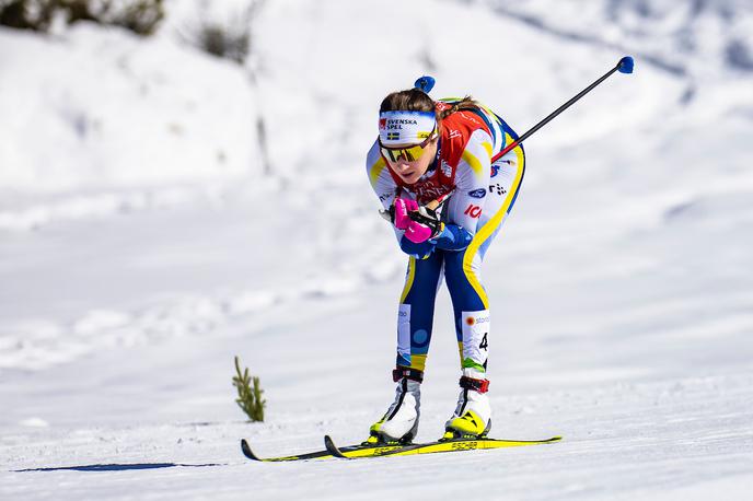 Ebba Andersson Planica 2023 | Ebba Andersson je na SP v Sloveniji osvojila kar štiri odličja. | Foto Grega Valančič/Sportida