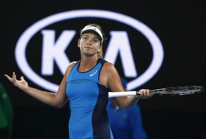 V osmini finala se je poslovila prva igralka sveta, Nemka Angelique Kerber. | Foto: Reuters