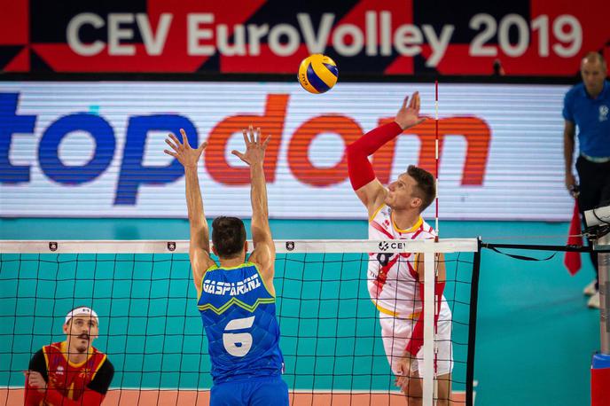 Slovenija Makedonija odbojka | Slovenci so vknjižili prvi poraz na EP. S 3:1 v nizih jih je premagala Severna Makedonija. | Foto CEV