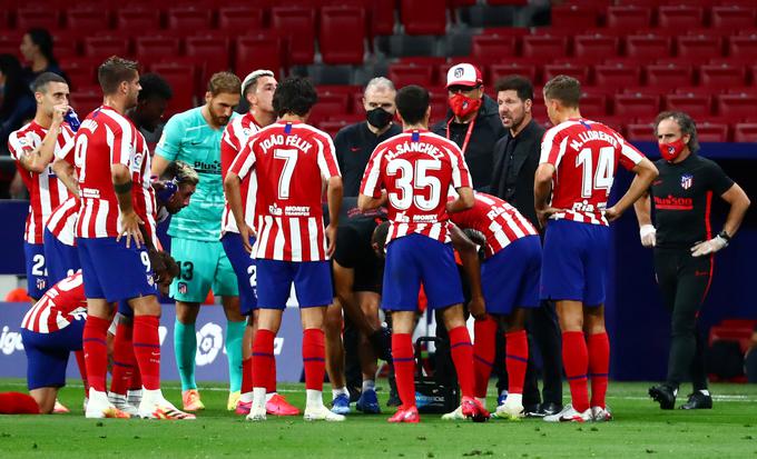 Atletico Madrid čaka še končanje sezone v ligi prvakov. | Foto: Reuters