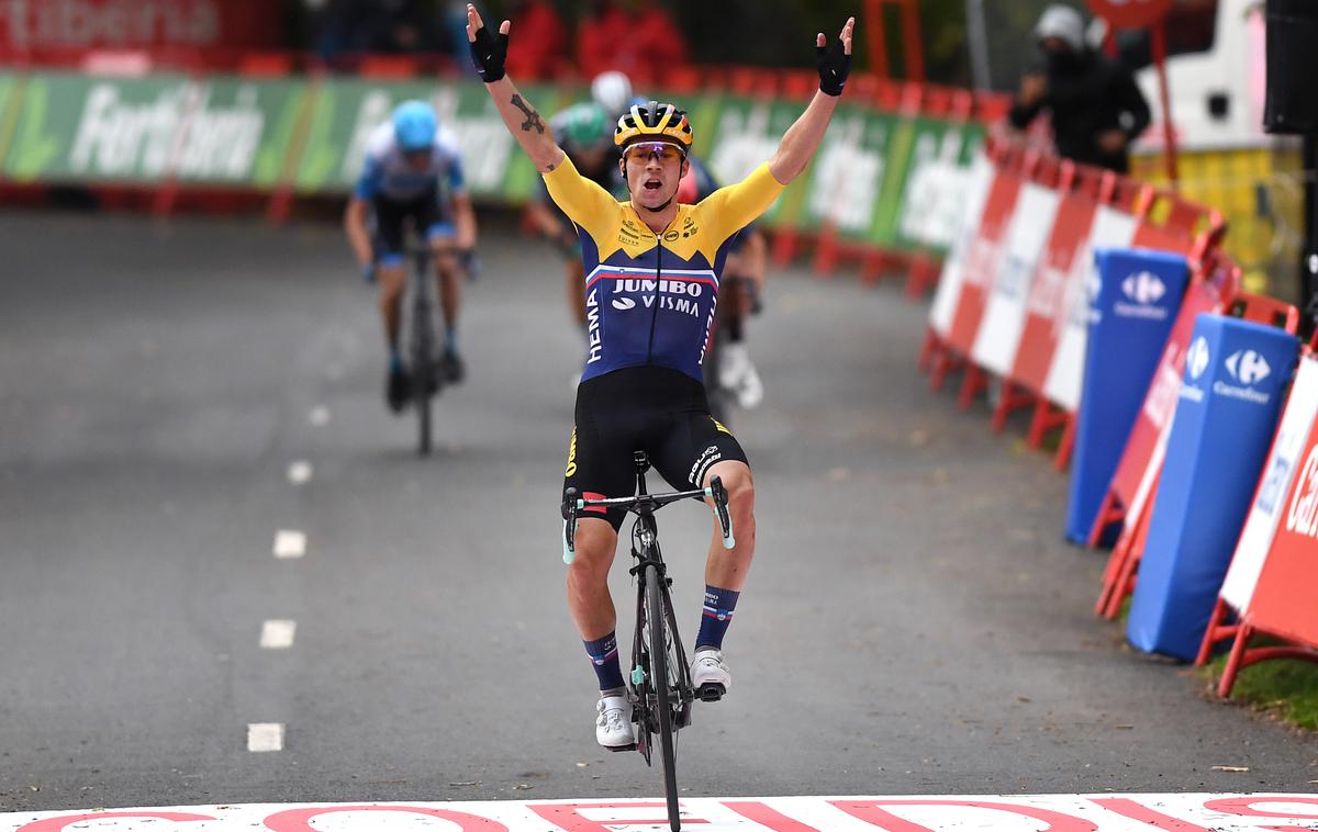 Primož Roglič | Primož Roglič je na veliki način stopil na španska tla. Postal je zmagovalec uvodne etape. | Foto Getty Images