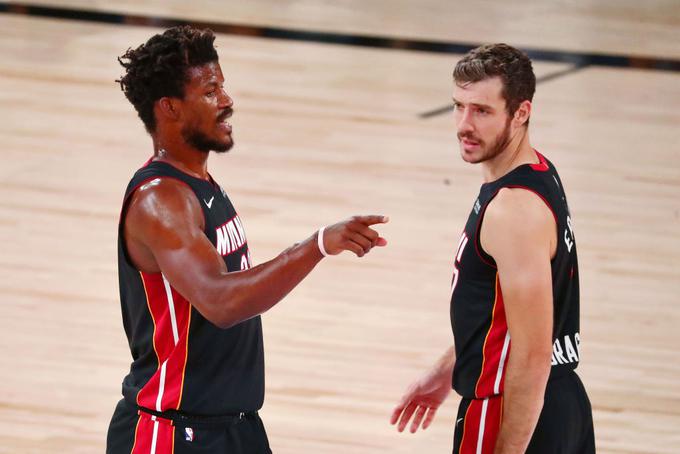 Jimmy Butler in Goran Dragić bosta imela pomembni vlogi v dresu Miamija. | Foto: Getty Images