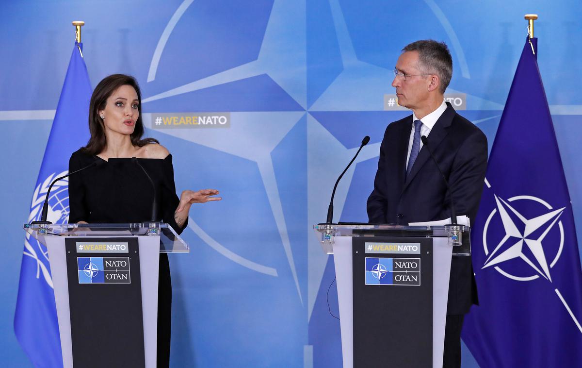 Angelina Jolie, Jens Stoltenberg | Foto Reuters