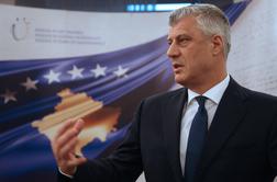 Predsednik Kosova Thaci odstopil po potrditvi obtožnice za vojne zločine