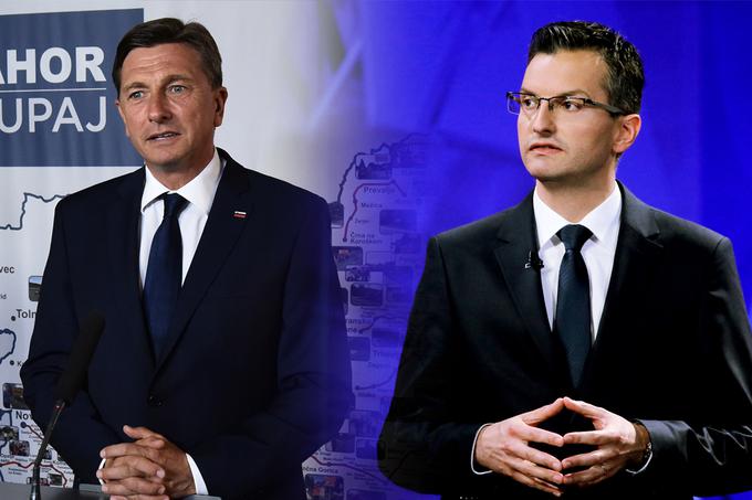 Borut Pahor in Marjan Šarec | Foto: STA ,