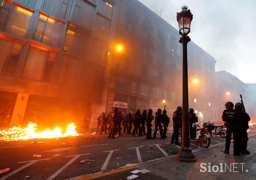 Protesti v Barceloni