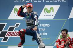 Lorenzu zmaga v Alcanizu, Marquez, Pedrosa in Rossi v pesku