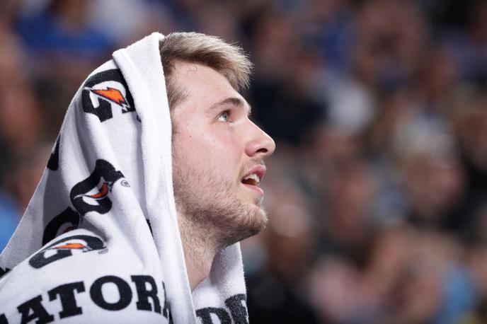 Luka Dončić | Luka Dončić zaradi poškodbe stegenske mišice ni kandidiral za dvoboj v Oklahomi. | Foto Gulliver/Getty Images