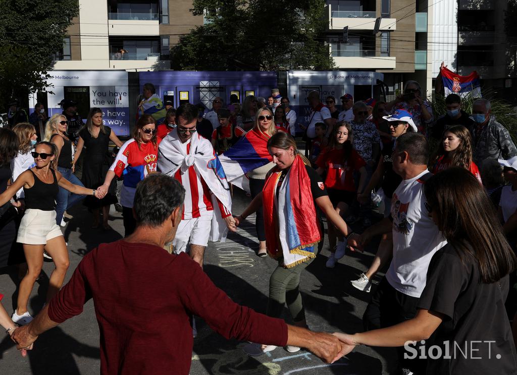 Novak Đoković Protest Srbi Melbourne