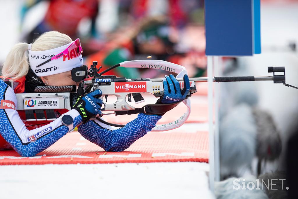 Biatlon Pokljuka zasledovalna tekma ženska