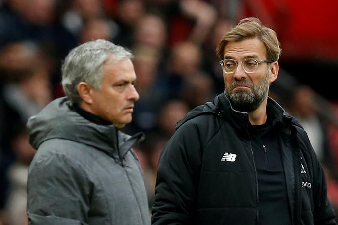 Jürgen Klopp Jose Mourinho | Jose Mourinho se je v karieri večkrat pomeril z Jürgenom Kloppom. | Foto Reuters