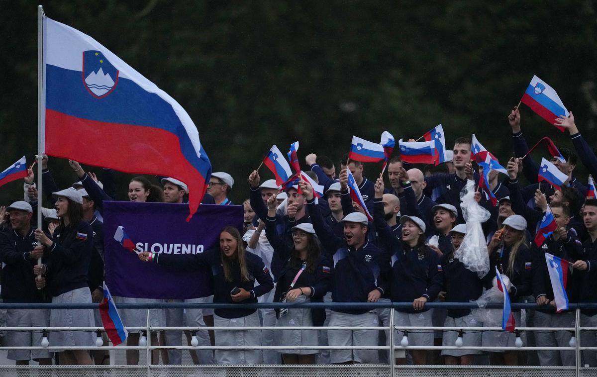 Pariz 2024 otvoritev olimpijske igre Slovenija | Foto Reuters