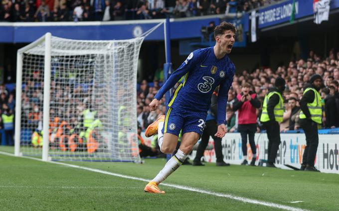 Kai Havertz je odločil zmagovalca dvoboja na Stamford Bridgu. Nemec je lani dosegel zmagoviti zadetek tudi v finalu lige prvakov. | Foto: Reuters