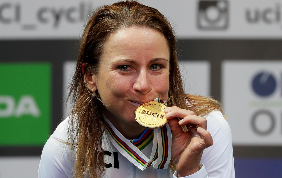 Annemiek van Vleuten | Annemiek van Vleuten se veseli drugega zlatega odličja na tem svetovnem prvenstvu. | Foto Reuters