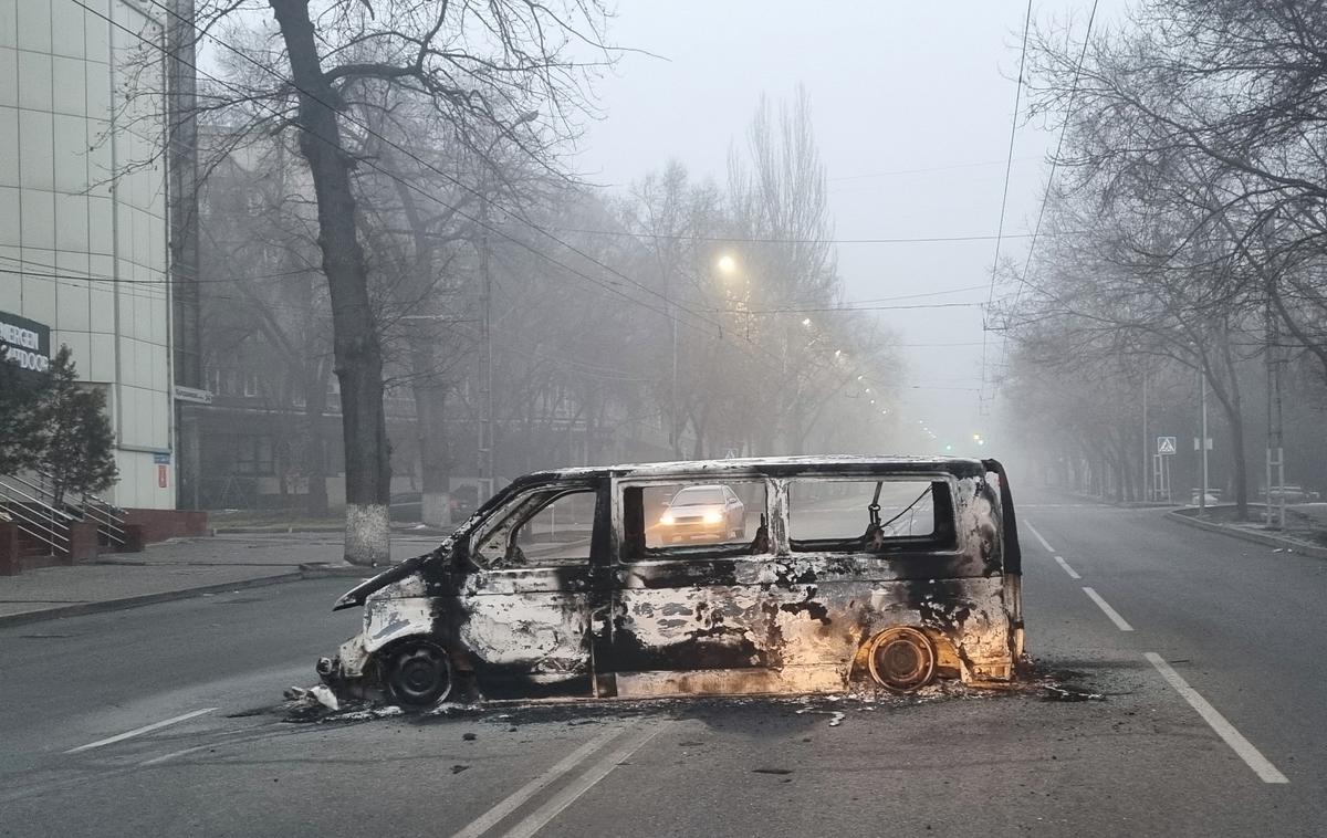 Kazahstan | Nasilni protesti, ki jih je spodbudila občutna rast cen goriva, so izbruhnili v začetku meseca.  | Foto Reuters