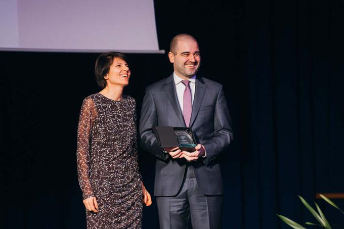 Mag. Aleksandra Podgornik, direktorica Štajerske gospodarske zbornice, in Žan Dapčevič, direktor Academie | Foto: ACADEMIA D.O.O.