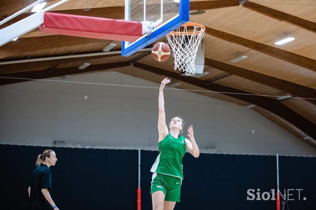 Trening ženske košarkarske reprezentance