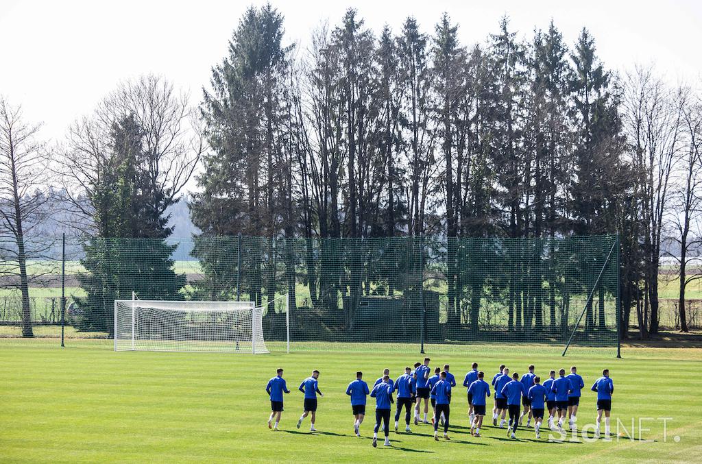 Trening Slovenska nogometna reprezentanca Brdo