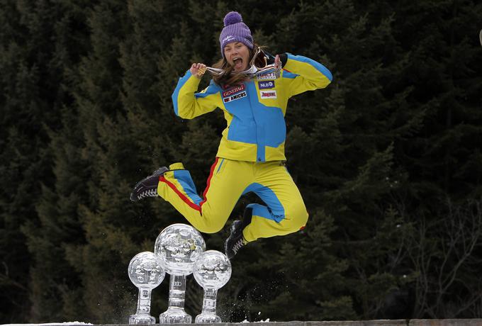 Tina Maze in njen šampionski skok leta 2013. | Foto: 