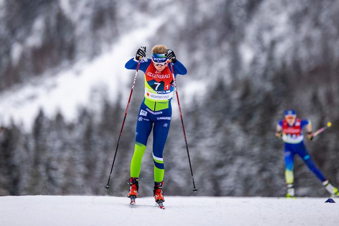 Anja Mandeljc, Planica 2023 | "To je moja paradna tekma. Lažje bo kot skupinski start, saj teka v skupini nisem vajena," pred torkovo klasično tekmo na 10 km pravi Anja Mandeljc. | Foto Grega Valančič/Sportida