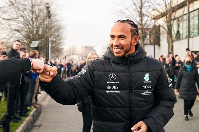 Lewis Hamilton | Lewis Hamilton se je tri tedne pred testiranji prikazal v Mercedesovi tovarni v Angliji. | Foto Mercedes-AMG F1